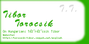 tibor torocsik business card